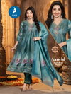 Aanchi By Kaya Tissue Shimmer Printed Wholesale Anarkali Suits Suppliers In Mumbai